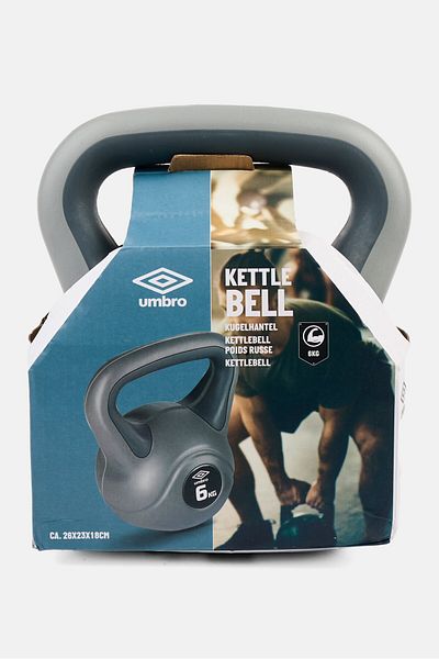 UMBRO Strength Training 6 Kg Kettlebells Weightlifting, Grey
