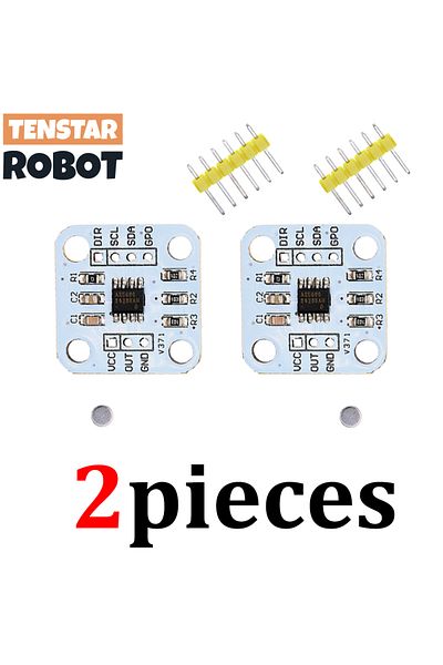 Choice 2pcs AS5600 Sensor TENSTAR 2pcs AS5600 Magnetic Encoder Induction Angle Measurement Sensor Module 12
