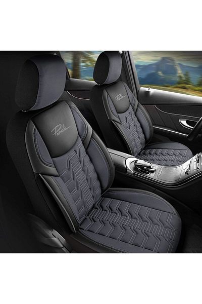 Panda Panda Berlin Car Seat Cover Set, petrol grey, 11 pieces