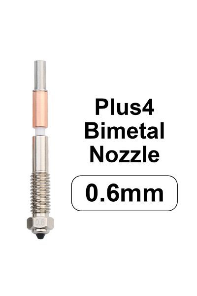Choice Plus 4 Bimetal nozzle 0.6mm trianglelab QIDI Plus4 Bimetal nozzle Ceramic insulation integration for