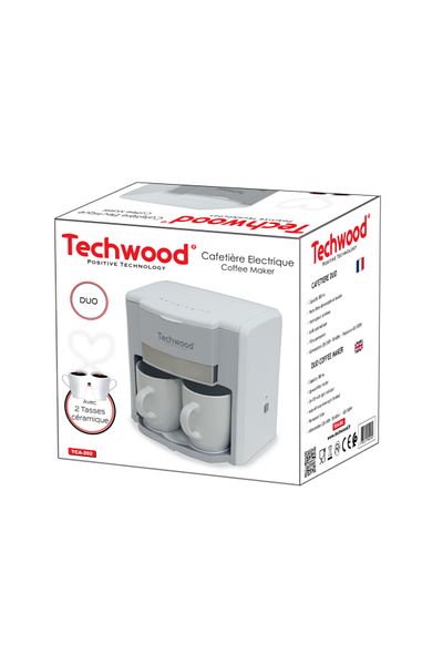 Techwood DUO Techwood TCA-202 coffee maker, 0.6L, 2 ceramic cups