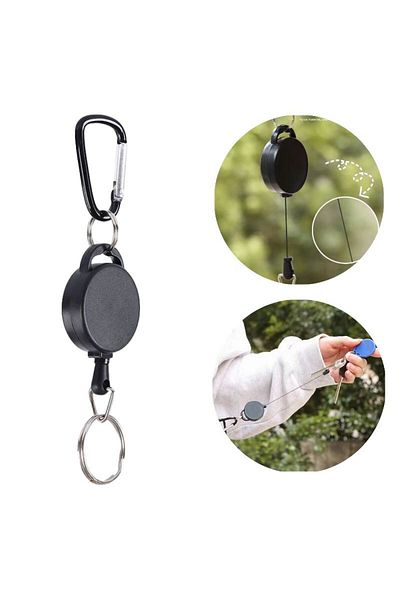 Choice Resilience Wire Rope Elastic Keychain Recoil Sporty Retractable Key Ring Anti Lost Yoyo Ski Pass ...