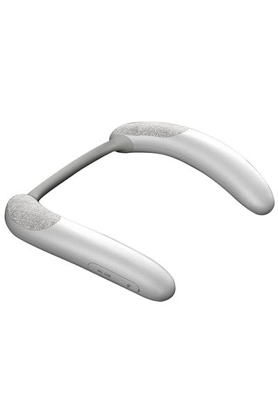 Choice Speaker Gray Rockmia Ebs-910 New Wearable Wireless Neckband Speaker Bluetooth 5.3 Aac Code True Wire