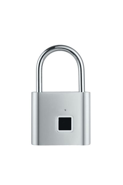 Choice P2-Silver CDOK P2 Smart Fingerprint Padlock Waterproof Zinc Alloy Biometric Padlocks With Buit-in Re