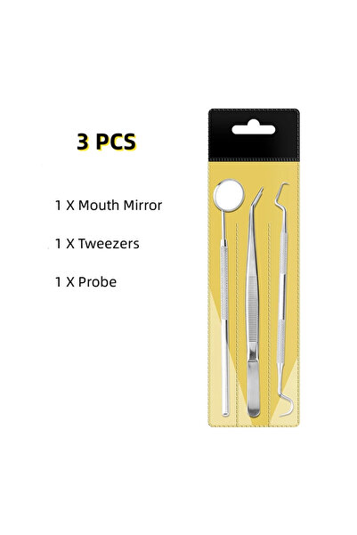 Choice 3pcs 3pcs/4pcs Stainless Steel Dentist Clean Tools Dental Mirror Doubl...