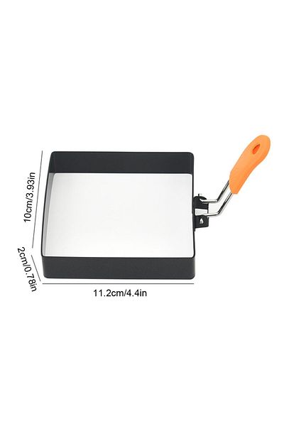 Choice 1PC Stainless Steel Stainless Steel Egg Fried Ring Non-stick Square Pancake Mold Muffins Omelet Make