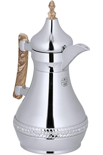 ALSAIF Kinaz Coffee and Tea Flask with Marble Handle by Al Saif, Double Wall Stainless Steel, Leak-proof, K