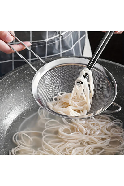 choice2 منخل من الفولاذ المقاوم للصدأ مقاس 8 سم بمقبض ومصفاة شبكية دقيقة ومصف...