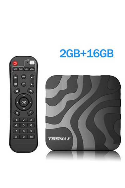 Choice صندوق تلفاز T95 Max Android TV من Us Plug بسعة 2 جيجابايت و16 جيجابايت Allwinner H618 يعمل بنظام Android 12 بدقة 8K وواي فاي ثنائي النطاق 2.4 جيجاهرتز/5 جيجاهرتز