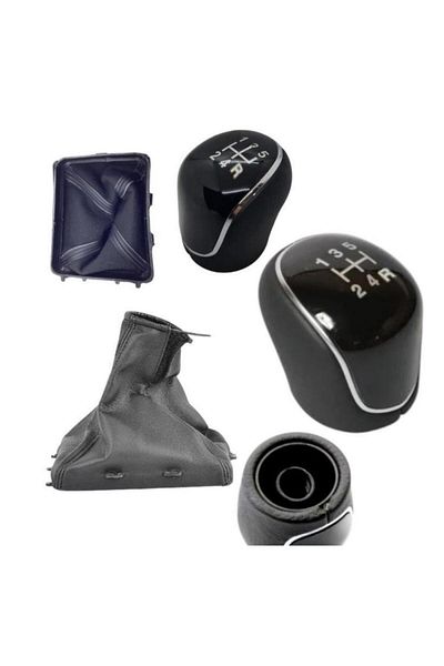 ZETOTO Gear Shift Gaiter Hand Brake Gaiter Leather Gear Shift Knob Set of Three for Vectra C F23 Gearbox
