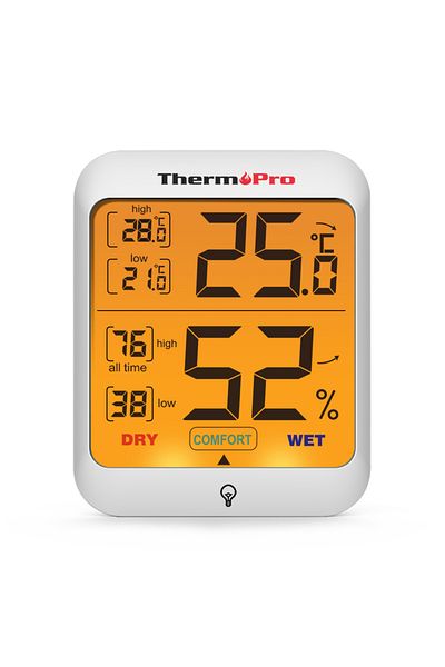 Choice Thermopro Tp53 Indoor Digital Thermometers Hygrometer Humidity Weather Station For Home Room Ther...