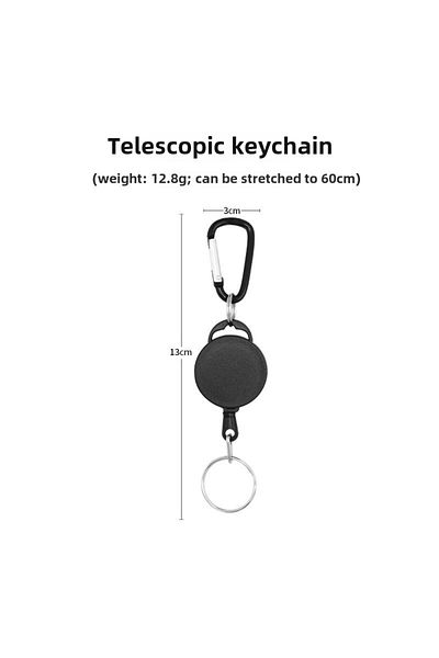 Choice Resilience Wire Rope Elastic Keychain Recoil Sporty Retractable Key Ring Anti Lost Yoyo Ski Pass ...