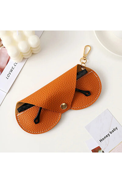 Choice حقيبة تخزين نظارات القراءة من الجلد الصناعي المعلق باللون الكاكي اللطي...