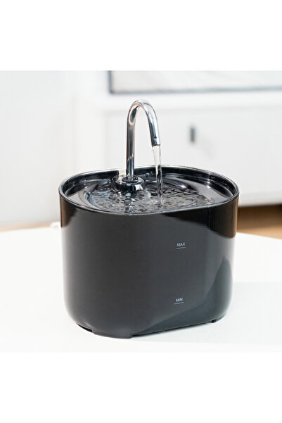 Choice Black Cats Water Fountain Automatic Filter Cats Fountain With Stainles...