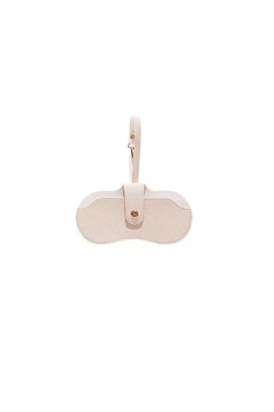 Choice حقيبة نظارات محمولة باللون البيج، حقيبة جلدية ناعمة للنظارات الشمسية، ...