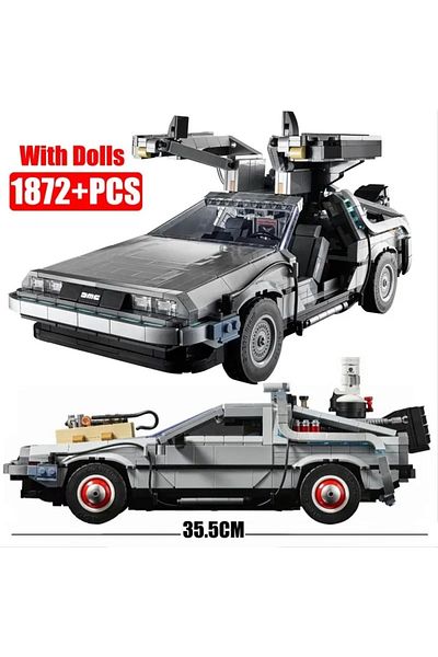 Choice no box NEW Back to the Future Time Machine Compatible 10300 Building Blocks Technical Car Bricks Co