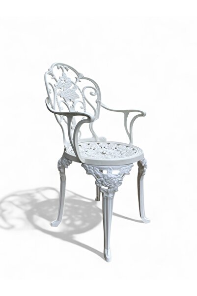AR PLASTİK Bahçe Sandalyesi, Balkon Sandalyesi, Ferforje Görünümlü Sandalye