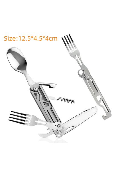 Choice 5 in 1 cutlery DS 101 Ultralight Camping Pot Cookware Set Portable Outdoor Cooking Utensils for Hiki
