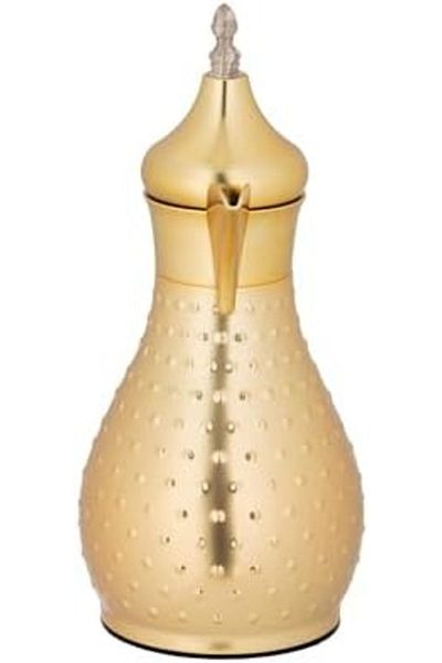 ALSAIF Coffee And Tea Vaccum Flask In Gold / Leak-proof And Keeps Drinks Hot 0.35 Liter