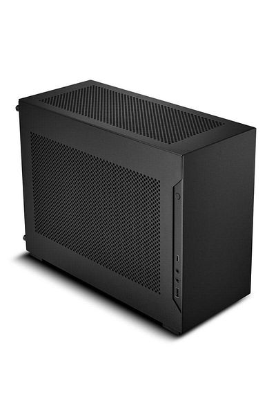 Lian Li Lian Li A4-H2O X4 Case, Mini-ITX, Without PSU, mITX + PCIe 4.0 Riser Cable Included (Black)