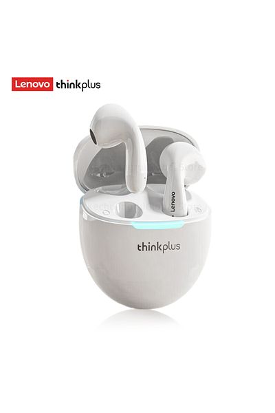 Choice1 White 2025 Original Lenovo LP48 TWS Earphone Wireless Bluetooth 5.4 Headset Half In Ear Noise Reduct