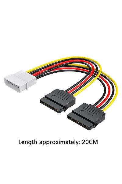 Choice 4P TO 2 SATA 15P 4 Pin IDE Molex to 2 Sata/SATA 15Pin To 2 SATA 15 Pin /SATA 15 Pin to Molex IDE 4