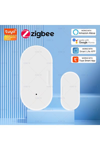 Choice Tuya Zigbee Window Door Sensor With Battery Smart Home Security Protection Alarm System Door Open...