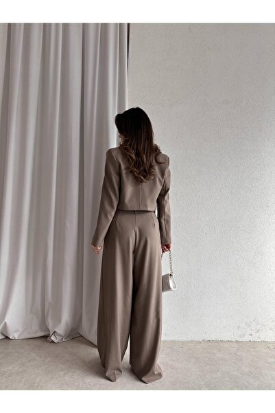 Mooi Butik MAGGIE Suit 3715 - Καφέ