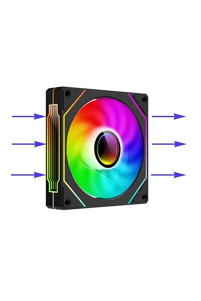 Choice A-RGB WHITE Black Reverse Prism 4 PRO ARGB Fan PC 120mm Computer Case Fan 4pin CPU Cooling Fans 3pin
