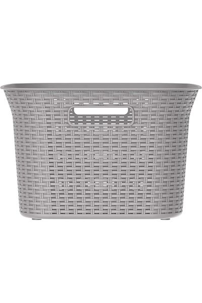 COOYA Laundry Basket, Versatile Storage for Dirty Clothes, Baby Toys, and Living Room, Gray