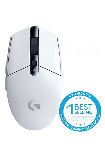 logitech Mouse Wireless Gaming Logitech G305 Lightspeed, USB, 12000 DPI, Senzor Optic HERO (Alb)