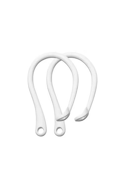 Choice WHITE 1/3/5Pairs Silicone Ear Hooks For Airpods 1/2 Anti-Slip Transparent Ear Hook Adjustable Sports
