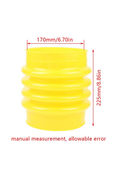 Choice One Size Yellow Polyurethane Jumping Jack Bellows Boot 22*18cm For Wacker Rammer Compactor Tamper Fo