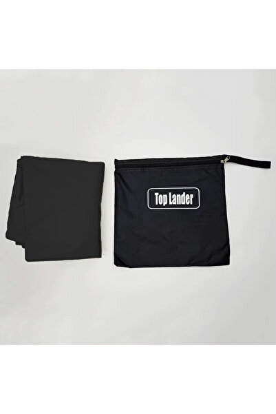 Top Lander قماش مشمع أسود، مظلة جانبية للسيارة من نوع مانتا راي، قماش مشمع مط...