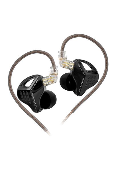 KZ Black NO MIC KZ ZVX PRO Dynamic In Ear Earphones HIFI Bass Earbuds Metal Monitor Headphones Sport No
