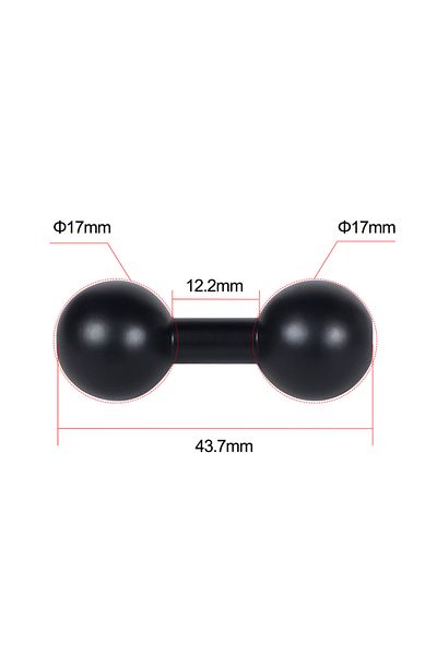Choice AUTO E 17mm Ball 17mm 25mm Ball Head Adapter Clip Socket Arm Connector for GoPro 13 12 OSMO Action 5