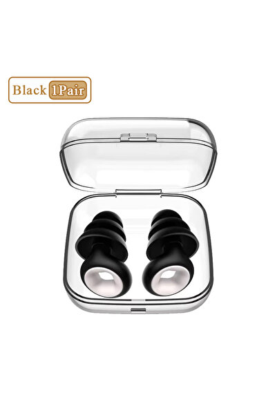 Choice أسود - زوج واحد من 1 إلى 16 زوجًا من سدادات الأذن العازلة للصوت أثناء ...