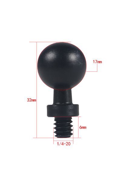 Choice AUTO G 17mm Ball 17mm 25mm Ball Head Adapter Clip Socket Arm Connector for GoPro 13 12 OSMO Action 5