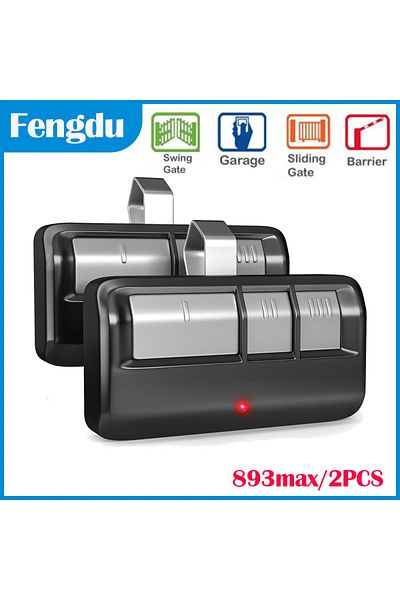 Choice 2PCS Universal Garage Door Opener Remote with Visor Clip Craftsman Door Opener, Suitable for 5 Co...