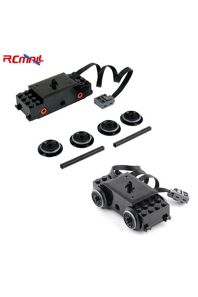 Choice 2PCS Train Track Motor MOC Power Functions 88002 Technical Speed Motor Building Blocks for 10254 ...