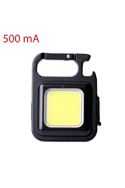 XMSJ black Mini LED Flashlight Magnetic COB Outdoor Camping Pocket Work Light 800 Lumens USB Rechargeable