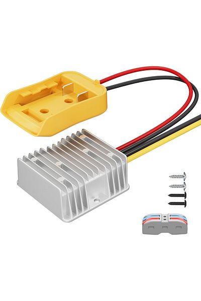 Choice 2 PIn Step Down Converter for Dewalt 20V to 12V Adapter Power Wheel Battery Adapter DC 12V 20A 240W