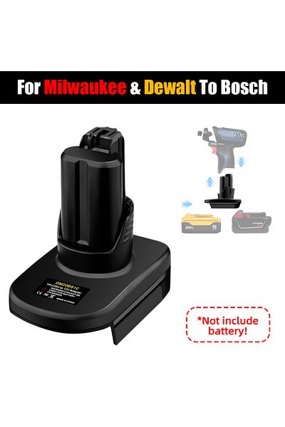 Choice 1Pc Battery Adapter for Dewalt 20V Max/Milwaukee 18V Battery Convert to for Bosch 12V Cordless Power