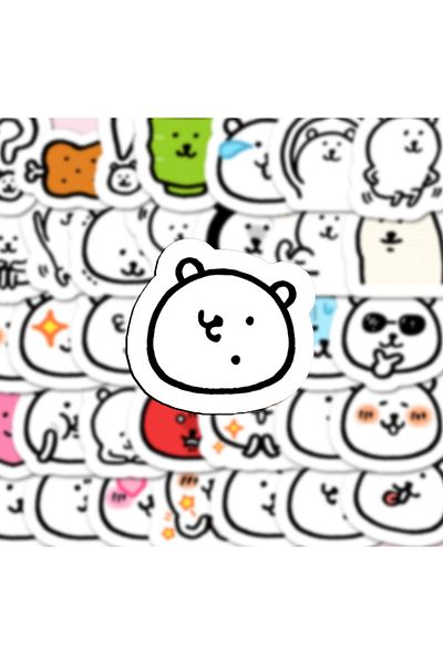 Choice 6x5.2x0.5cm Dj-133 40pcs Joke Bear Stickers Aesthetic Diy Scrapbook Notebook Phone Laptop Guitar Lug