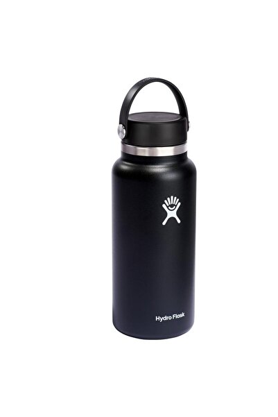Hydro Flask Φιάλη Sticla termos Hydro με φαρδύ στόμιο, μαύρη, inox, 950ml