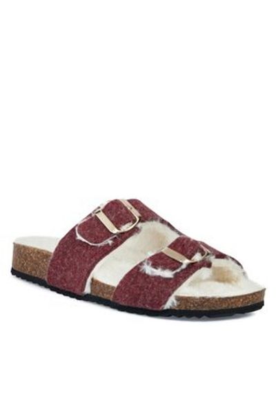 Geox women's slippers D36LSA-000NY red
