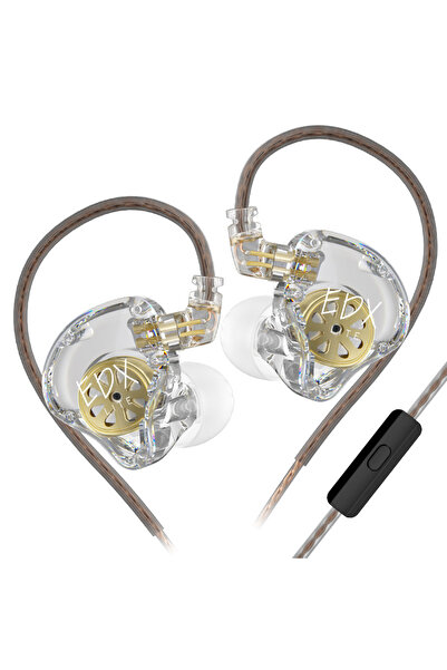 KZ سماعات أذن KZ EDX Lite HIFI داخل الأذن مع ميكروفون، سماعات أذن ستيريو للمو...