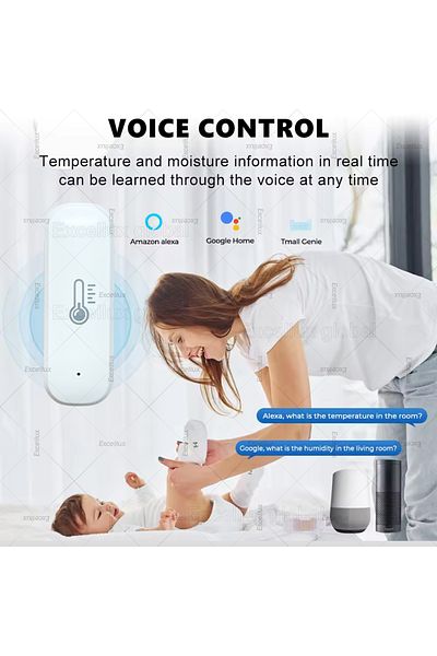 Choice Tuya Zigbee 3.0 Temperature Humidity Sensor Indoor Thermometer Hygrometer Monitoring Works with S...