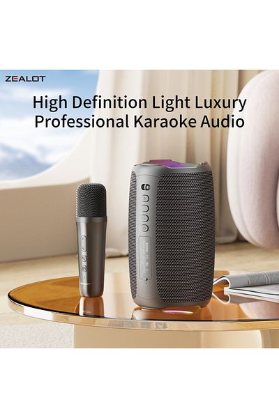 Choice مكبر صوت ZEALOT S61DAN مكبر صوت ZEALOT S61 لاسلكي بقدرة 20 وات مع ميكروفون لاسلكي، يدعم الميكروفون السلكي