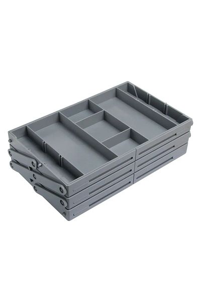Choice 3Layers 3 Tier Folding Drawer Organiser Expandable Multi-Layer Organiser Tray Box Jewellery & Cosmet